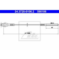 Koppelingkabel ATE, u.a. für VW