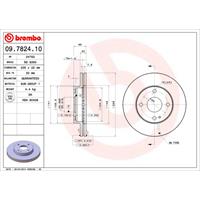 2 Remschijven Brembo 09.7824.10