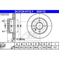 Bremsscheibe | f.becker_line (102 10546)