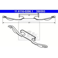 Feder, Bremssattel | ATE (11.8116-0206.1)