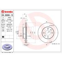 2 Remschijven Brembo 09.9537.10