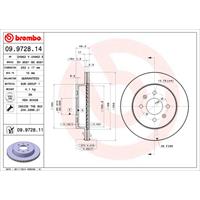 2 Remschijven Brembo Vernis Uv 09.9728.11
