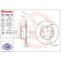 2 Remschijven Brembo 09.4486.20