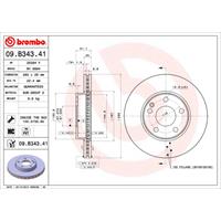 2 Remschijven Brembo Vernis Uv 09.b343.41