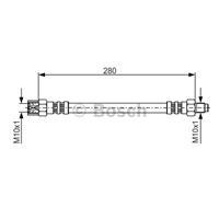 Bremsschlauch | BOSCH (1 987 476 396)