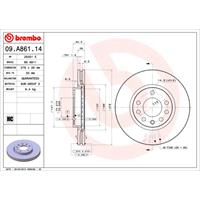 2 Disques De Frein Brembo 09.a861.14