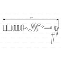 mercedes-benz Waarschuwingscontact, remvoering-/blokslijtage achter AP329