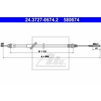 ford Handremkabel 24372706742