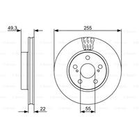 Bremsscheibe | BOSCH (0 986 479 564)