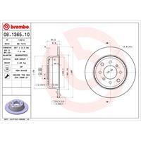 Bremsscheibe | BREMBO (08.1365.10)