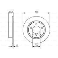Bremsscheibe | BOSCH (0 986 479 728)