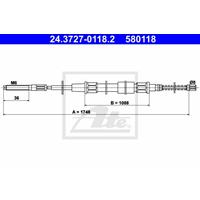 Volkswagen Handremkabel 24372701182