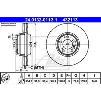 bmw Remschijf 24013201131