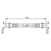 BOSCH Bremsschläuche 1 987 476 904 Bremsschlauch OPEL,VAUXHALL,ASTRA G CC F48_, F08_,ASTRA G Caravan F35_,ASTRA G Cabriolet F67,ASTRA G Coupe F07_