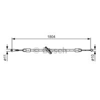 Seilzug, Feststellbremse | BOSCH (1 987 482 380)