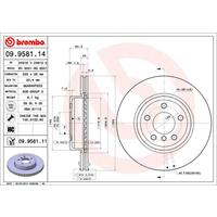 Remschijf COATED DISC LINE BREMBO, Remschijftype: Binnen geventileerd, u.a. für BMW