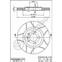 seat Remschijf 09557075