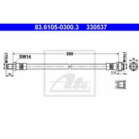 Bremsschlauch | ATE (83.6105-0300.3)