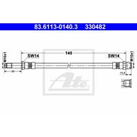 Bremsschlauch | f.becker_line (110 10009)