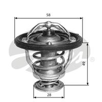 Thermostat, Kühlmittel | GATES (TH33682G1)