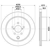 hellapagid Bremsscheibe 'PRO' | HELLA PAGID (8DD 355 122-281)