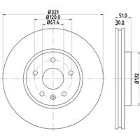 hellapagid Bremsscheibe 'PRO' | HELLA PAGID (8DD 355 116-041)