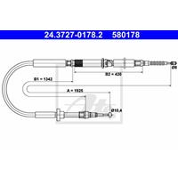 Seilzug, Feststellbremse | ATE (24.3727-0178.2)