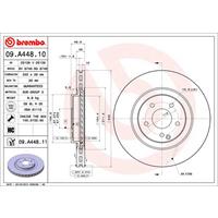 Remschijf COATED DISC LINE BREMBO, Remschijftype: Binnen geventileerd, u.a. für Mercedes-Benz