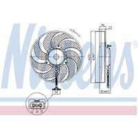 Lüfter, Motorkühlung Nissens 85545