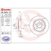 2 Remschijven Brembo Vernis Uv 08.9975.11