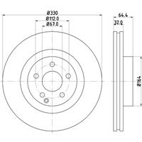 mercedes Remschijf Gecoat 54199PRO 8DD355109431