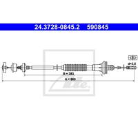 peugeot Koppelingkabel 24372808452