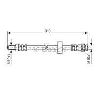 Bremsschlauch | BOSCH (1 987 476 883)