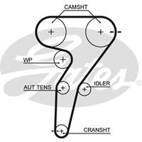 GATES Zahnriemen 5429XS Steuerriemen FIAT,ALFA ROMEO,LANCIA,PUNTO 188,STILO 192,BARCHETTA 183,COUPE FA/175,BRAVO I 182,BRAVA 182,MAREA Weekend 185