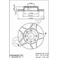 opel Remschijf 08447575