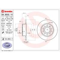 2 Remschijven Brembo Vernis Uv 08.9502.11