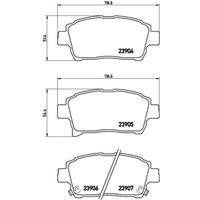 Bremsbelagsatz, Scheibenbremse | BREMBO (P 83 103)