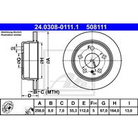 mercedes Powerdisc Remschijf 24030801111