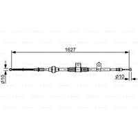 BOSCH Handbremsseil 1 987 482 518 Bremsseil,Seilzug Feststellbremse MITSUBISHI,ASX GA_W_,OUTLANDER XL II CW_W