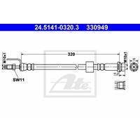 Bremsschlauch | ATE (24.5141-0320.3)