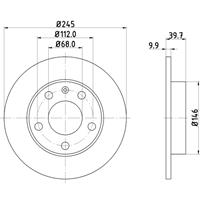 audi Remschijf Gecoat 50311PRO 8DD355107541