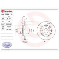 Bremsscheibe | BREMBO (08.7378.10)