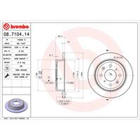 Bremsscheibe | BREMBO (08.7104.14)