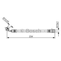Bremsschlauch Hinterachse außen links Bosch 1 987 481 479