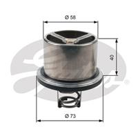 GATES Thermostat TH07882 Kühlwasserthermostat,Kühlwasserregler VOLVO,KING LONG,DAF,B 7,FL,FL 7,XMQ,75,85 CF