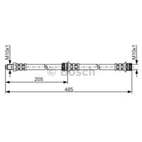 BOSCH Bremsschläuche 1 987 481 055 Bremsschlauch MITSUBISHI,SMART,COLT VI Z3_A, Z2_A,COLT CZC Cabriolet RG,FORFOUR 454