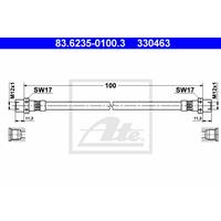 ATE Bremsschläuche 83.6235-0100.3 Bremsschlauch BMW,5 E39,5 Touring E39,7 E38,8 E31