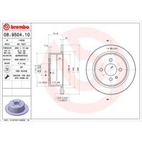 2 Remschijven Brembo 08.9504.10
