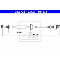 Koppelingkabel ATE, u.a. für Dacia, Renault