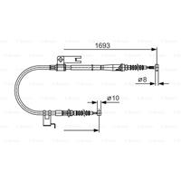 Seilzug, Feststellbremse links Bosch 1 987 477 917